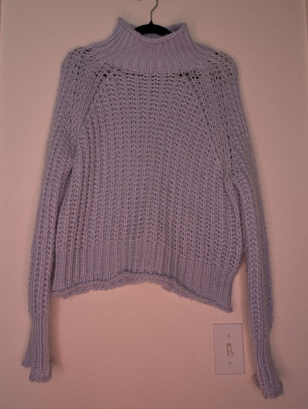 Paola Buendia Wooden Ships Mohair Blend Chunky Knit Sweater S/M Coastal Pastel